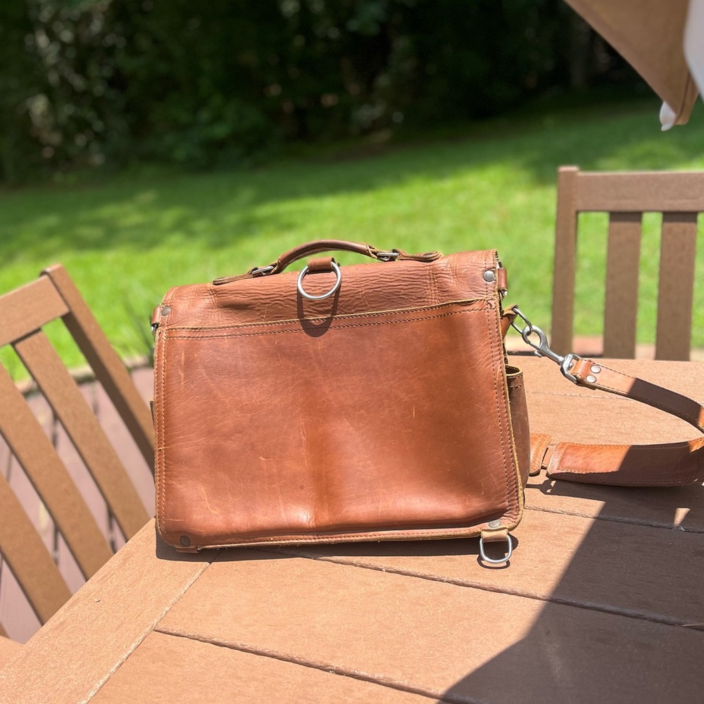 Brown Saddleback Leather Bag View 4